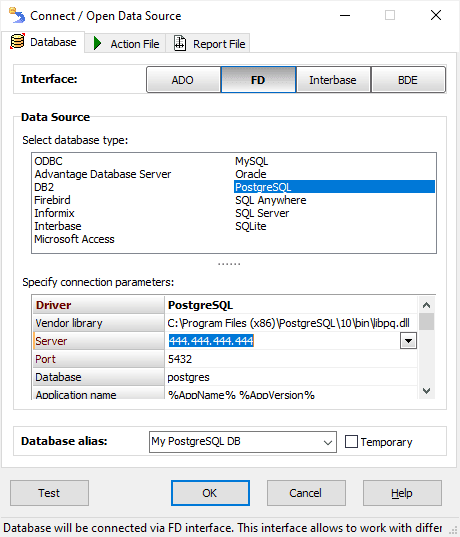 Connecting to PostgreSQL Database
