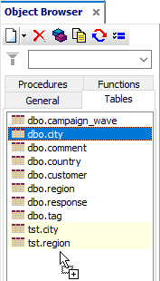 Dragging files from Explorer to Database Tour
