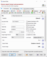 Exporting data to HTML
